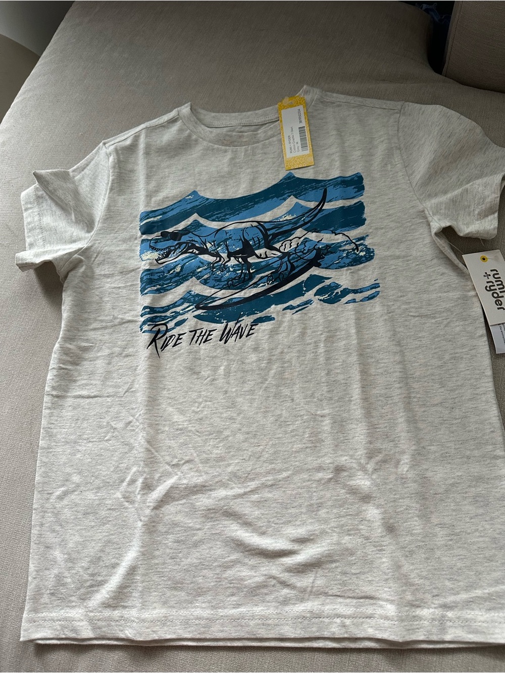 Rumi + Ryder Boys Surfing T-Rex Graphic Tee Stitch Fix Size M 8-10